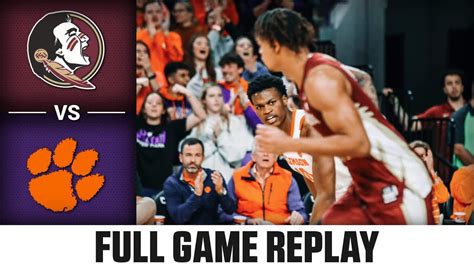 Florida State Vs Clemson Full Game Replay Acc Men S