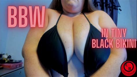 Bbw In Tiny Black Bikini Curvyredhead Wmv Curvyredhead Clips Sale