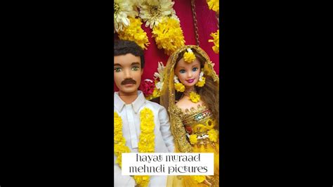 ☺barbie And Ken Haldi Cermony Doll Hayat Murrad Mehndi Album Haldi