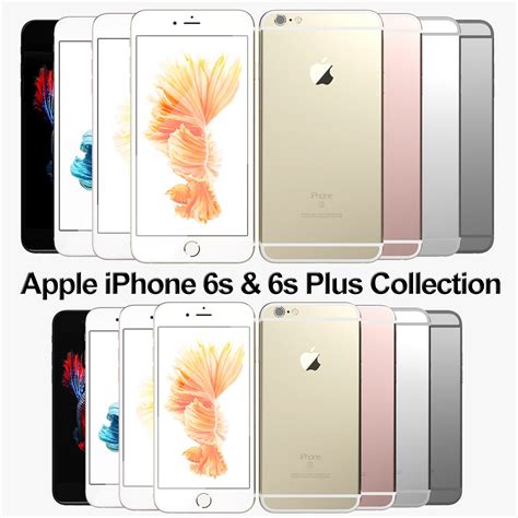 Colección Apple Iphone 6s Y 6s Plus Modelo 3d 99 3ds Fbx Obj Max