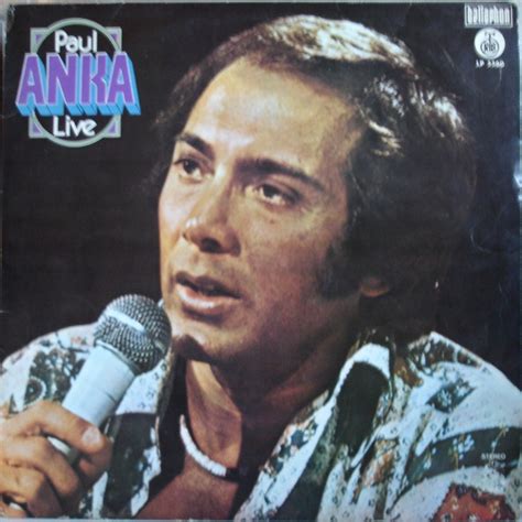 Paul Anka - Live (1975, Vinyl) | Discogs