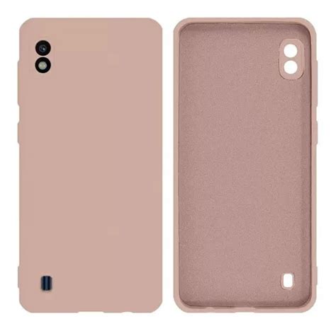 Capa Case Silicone Proteção Camera Para Samsung Galaxy A10 Cor Nude