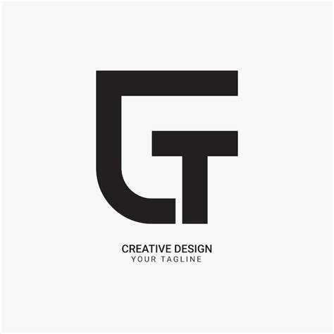 Premium Vector Creative Gt Or Tg Initial Monogram Minimal Modern