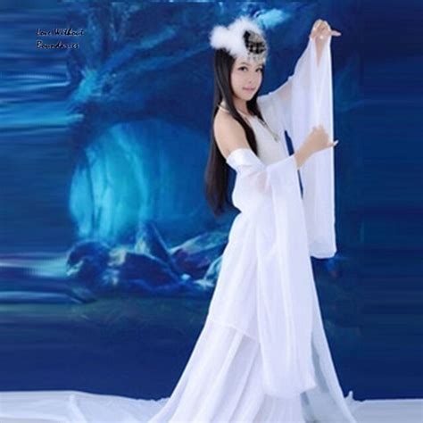 Quality Women Hanhu Solid Chiffon Dance Costumes Ancient Chinese