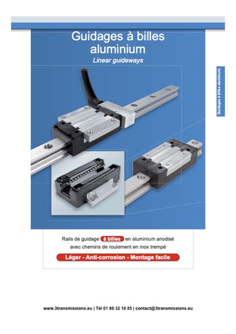 Guidage linéaire à Billes 3Transmissions