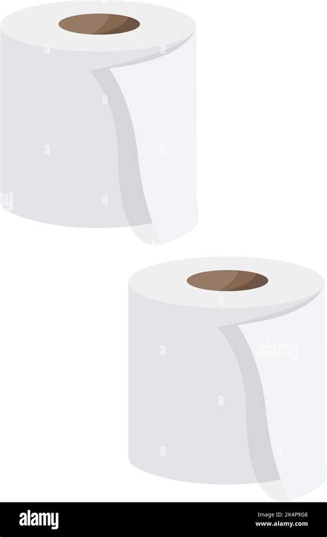 Hygienic Toilet Paper Illustration Vector On A White Background Stock