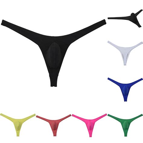 Men S Pouch Bikini Available Thongs Design Comfy Elastic G Strings Underwear AliExpress