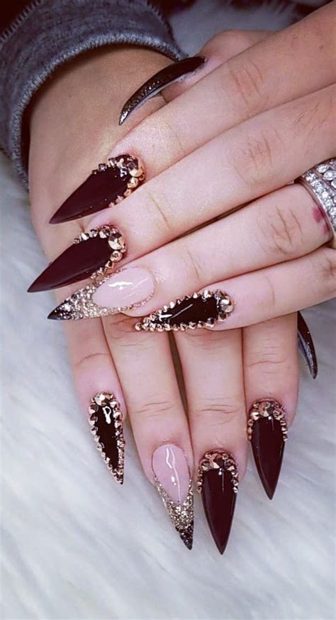 99outfit Fashion Style Men Women Stiletto Nails Designs Long