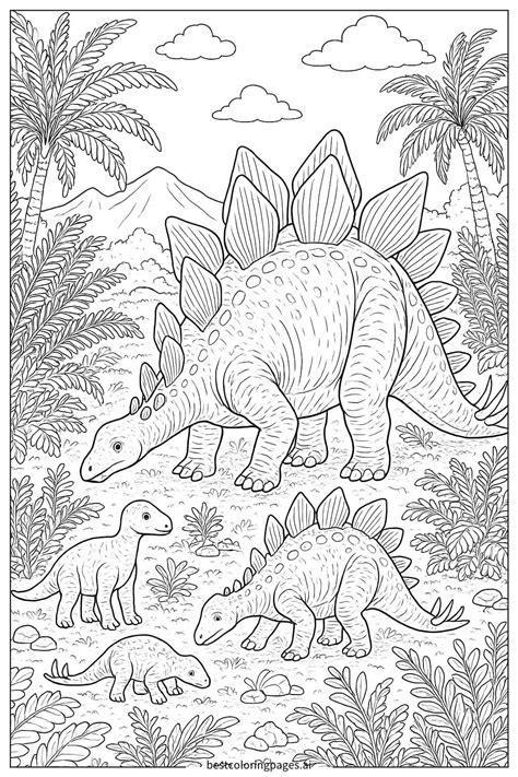 stegosaurus coloring pages   png printable
