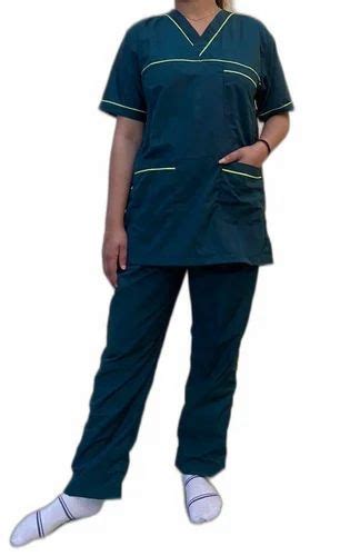 Unisex Pure Cotton Dark Green Hospital Scrubs Suit Size Xl At Rs 450pair In Jaipur