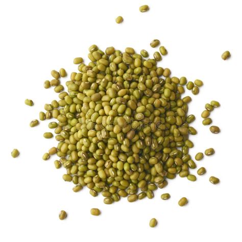 Pile Of Raw Green Gram Or Mung Beans On White Stock Photo Image Of