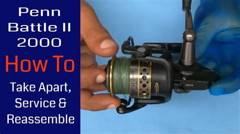 Penn Battle II 2000 Fishing Reel How To Take Apart Service And