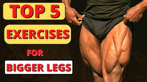 Top Exercises For Bigger Legs Home Workout Youtube