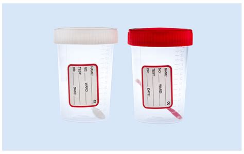 Specimen Containers Ml Pp With Label Spoon Plastilab