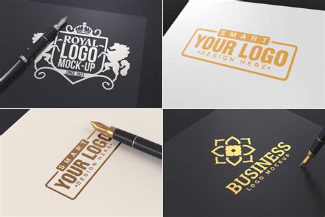 100 Logo Mockups Bundle Vol.3 on Behance