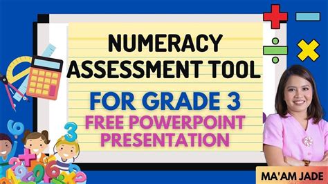 Numeracy Assessment Tool Grade 3free Powerpoint Presentation Maamjade Youtube