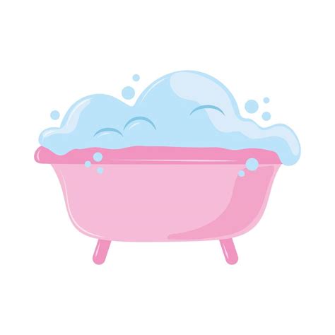 bathtub with bubbles 3820218 Vector Art at Vecteezy