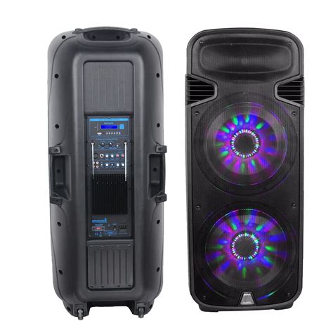 Staraudio W Dual Inch Active Dj Stage Pa Powered Bt Usb Fm