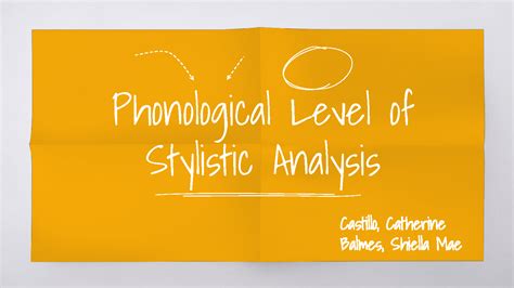 Solution Phonological And Morphological Levels Of Stylistic Analysis