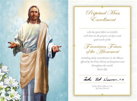 Perpetual Mass Cards Catholic