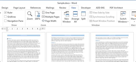 How To View Multiple Pages At Once In Word