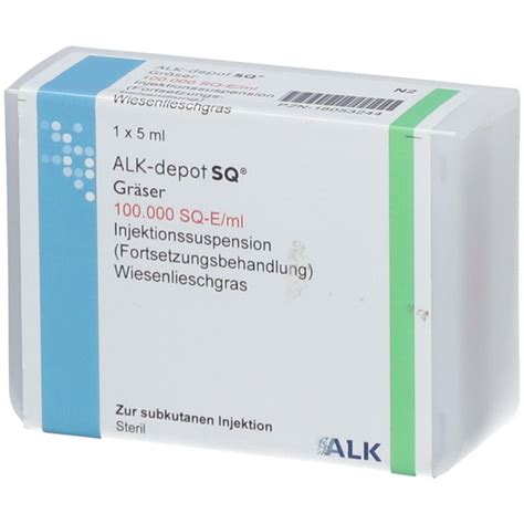 ALK depot SQ Gräser Forts 1 100 000 SQ E ml 1x5 ml mit dem E Rezept