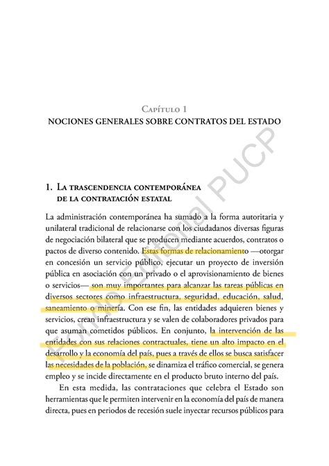 Nociones Generales Sobre Contratos DEL Estado Fondo Editorial PUCP C