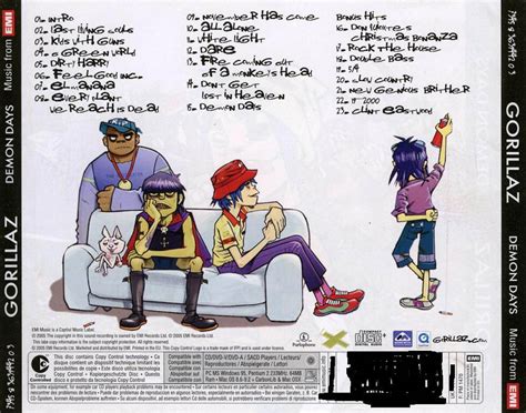 Car Tula Trasera De Gorillaz Demon Days Special Edition Portada