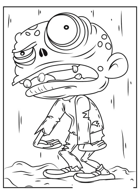 Zombie Halloween Coloring Pages & book for kids.