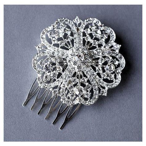 Rhinestone Bridal Hair Comb Accessory Wedding Jewelry Crystal Flower Side Tiara Cm020lx