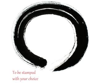 Enso Zen Circle And Two Koi Fish Original Sumi E Painting In Etsy