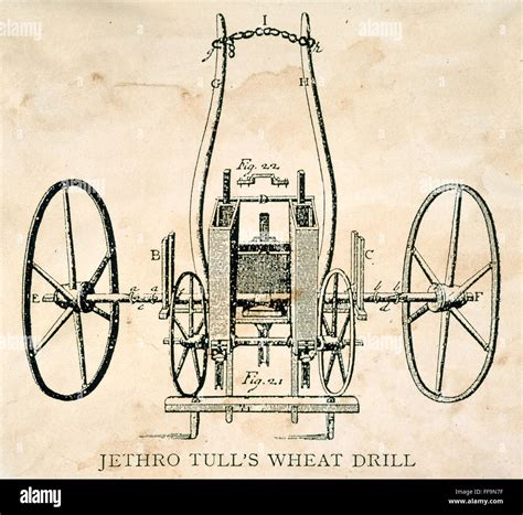 Tull Seed Drill 1701 Nwheat Seed Drill Invented C1701 By Jethro