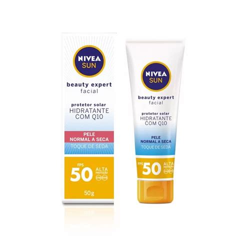 Protetor Solar Nivea Sun Beauty Expert Facial Pele Normal A Seca Fps 50