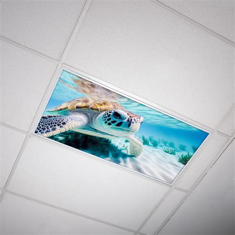 Tropical Fish & Sea Life Fluorescent Light Cover Panels