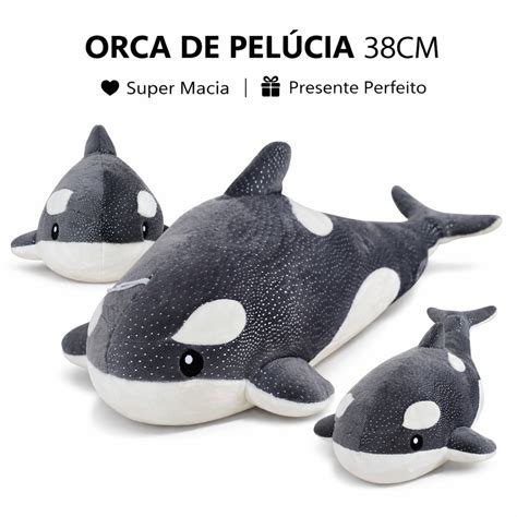 Orca De Pelucia - Orca de Pelúcia 38cm Grande Super Macia – Baleia de Pelúcia Fofa ...