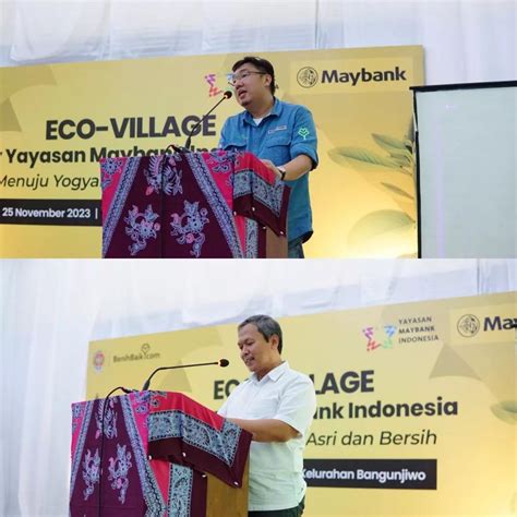 Penyerahan Secara Simbolis Program Eco Village Dari Yayasan MayBank