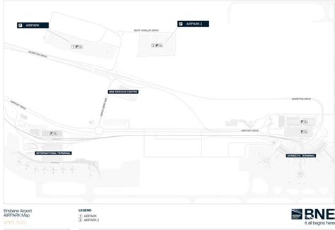 Parking Brisbane International Airport map BNE