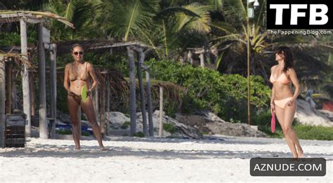 Michelle Rodriguez Sexy Seen Flaunting Her Hot Tits And Ass In A Bikini At The Beach In Mexico