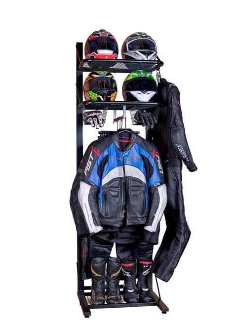 Bikertidy Motorcycle Motorbike Clothing Jacket Helmet Storage Rack