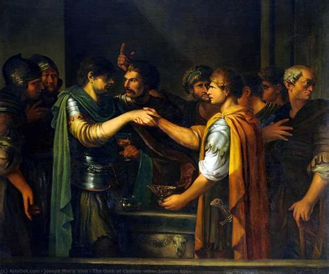 Artwork Replica The Oath Of Catiline After Salvator Rosa By Joseph