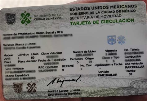 Tarjeta de Circulación Qué es y cómo se realiza el refrendo