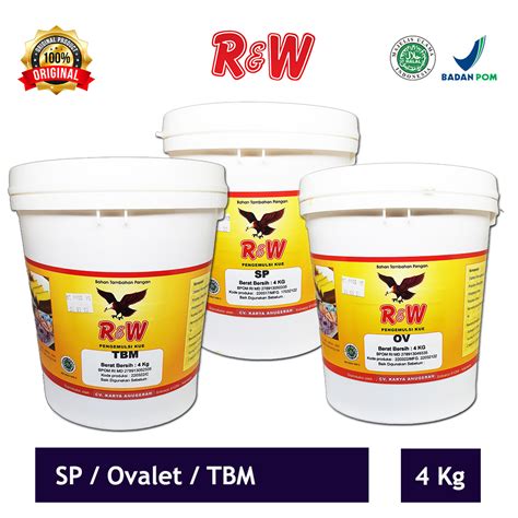 Jual Emulsifier SP Ovalet TBM Pengemulsi Pelembut Pengembang Kue Roti