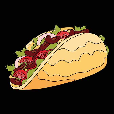 taco vector design. 27870825 Vector Art at Vecteezy