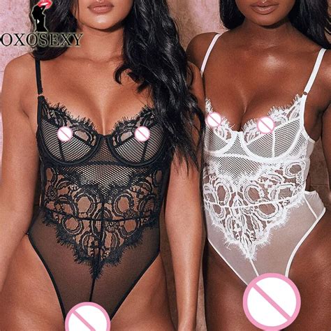 Cils Sexy Lingerie Costumes Sous V Tements De Femmes Noir Dentelle