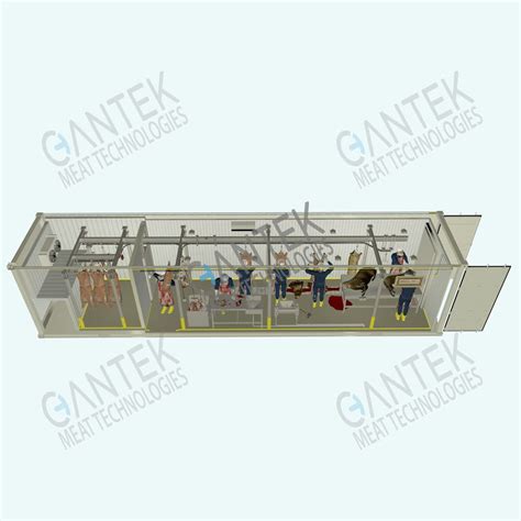 Ligne D Abattage En Conteneur CANTEK Cold Storage Meat Processing