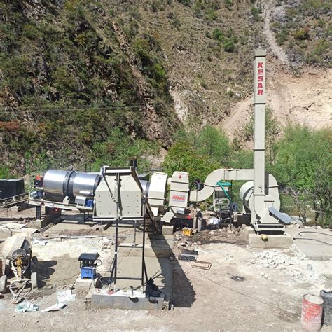 Kesar Asphalt Drum Mix Type Hot Mix Plant For Road Construction Capacity Tons Hour At