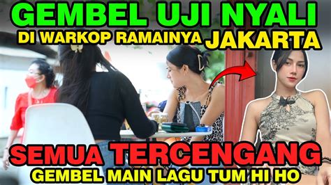 Gembel Uji Nyali Di Warkop Ramai Jakarta Semua Tercengang Gembel Main