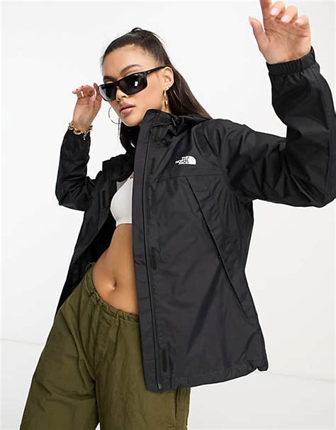 The North Face Antora Dryvent Waterproof Hooded Rain Jacket In Black Asos