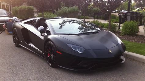 Lamborghini Aventador Roadster Matte Black