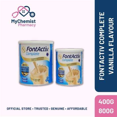 FontActiv Complete Vanilla Flavour 400g 800g EXP 8 24 Shopee Malaysia